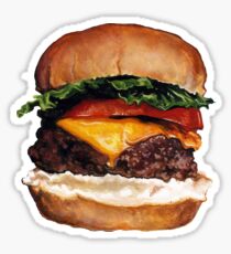 Cheeseburger Pattern Sticker