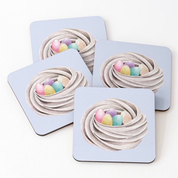 Item preview, Meringue Cookie Nest With Colorful Chocolate Easter Eggs designed and sold by Alicia Chee.
