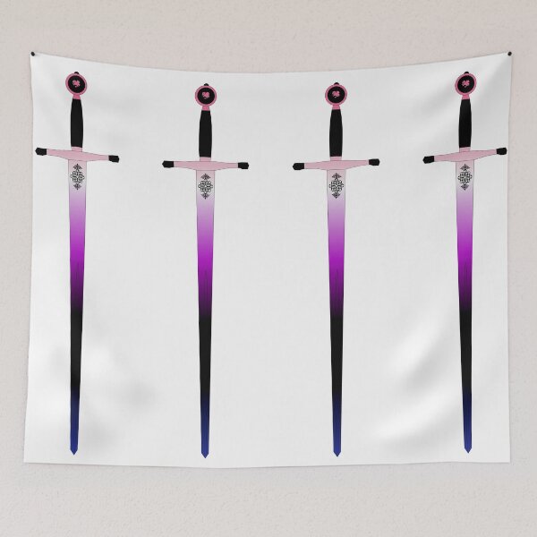 Item preview, Genderfluid Pride Sword designed and sold by failephant-art.