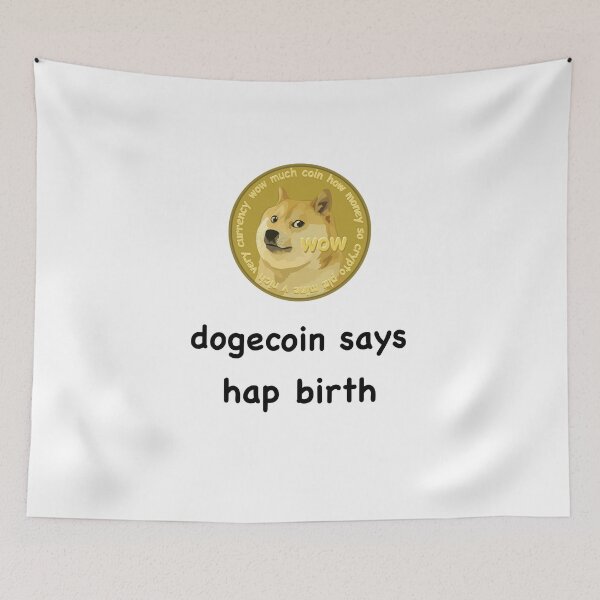 Item preview, Dogecoin To The Moon Happy Birthday - Gift For Meme Lovers designed and sold by yumiso.