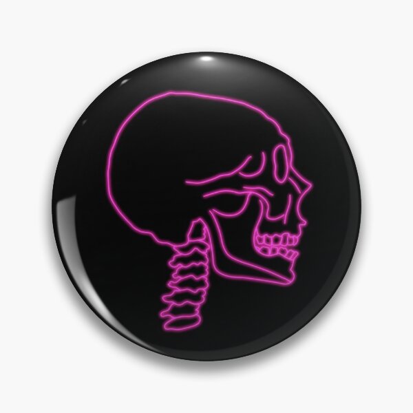 Item preview, Pink neon skull design designed and sold by hanameda.
