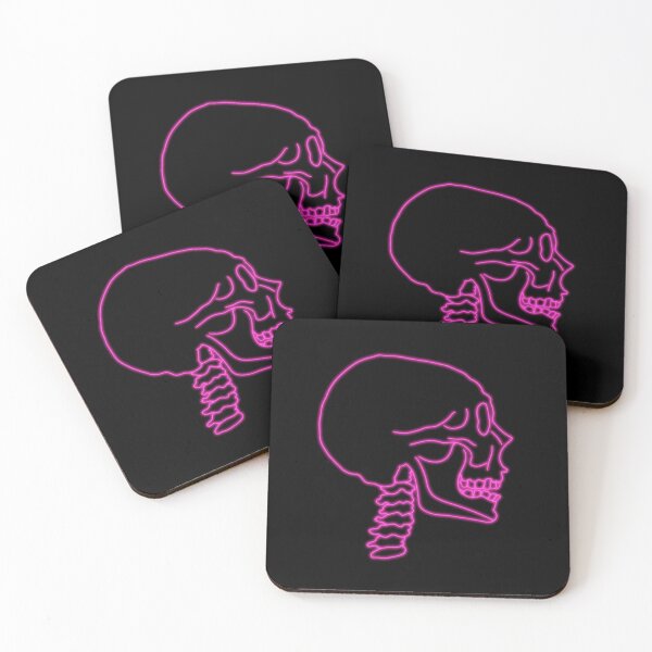 Item preview, Pink neon skull design designed and sold by hanameda.