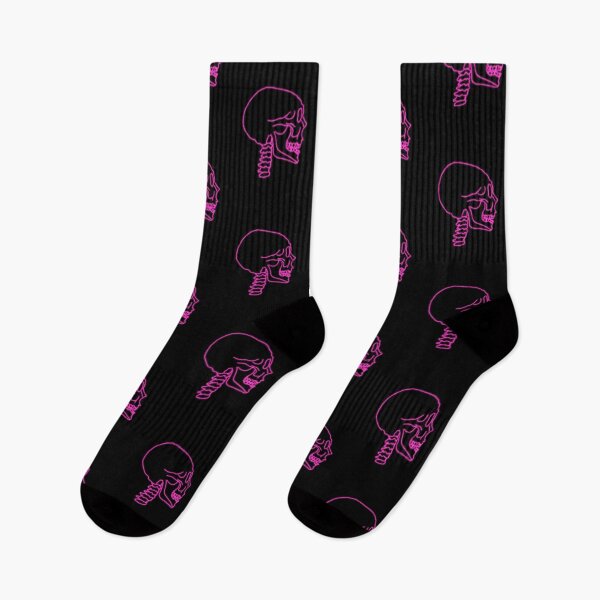 Item preview, Pink neon skull design designed and sold by hanameda.