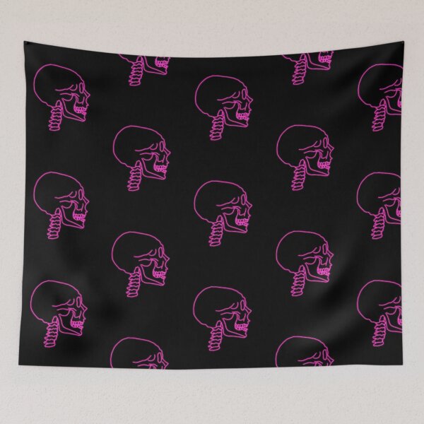 Item preview, Pink neon skull design designed and sold by hanameda.