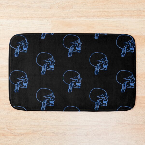 Item preview, Blue neon skull design designed and sold by hanameda.