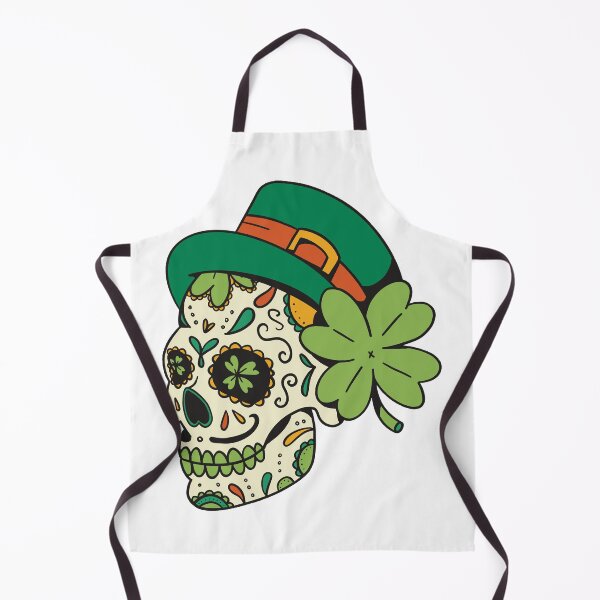 Item preview, St Patrick's Day Sugar Skull - Wht designed and sold by Shop Yeah.