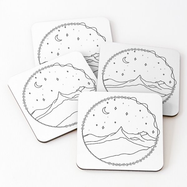 Item preview, Yellowstone Pilot Peak Outline (B&W) designed and sold by emmaraz.