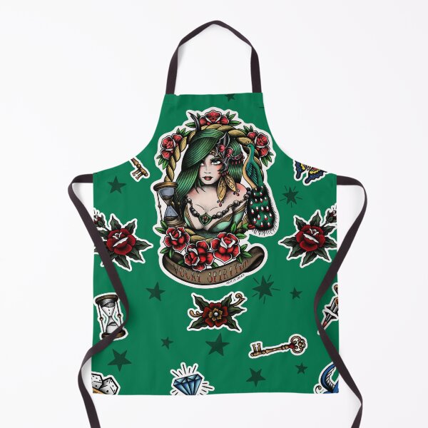 Item preview, "Vocat Spiritum" Rydia from Final Fantasy 4 (FFIV) in American Traditional Tattoo Portrait Style designed and sold by SamInJapan.