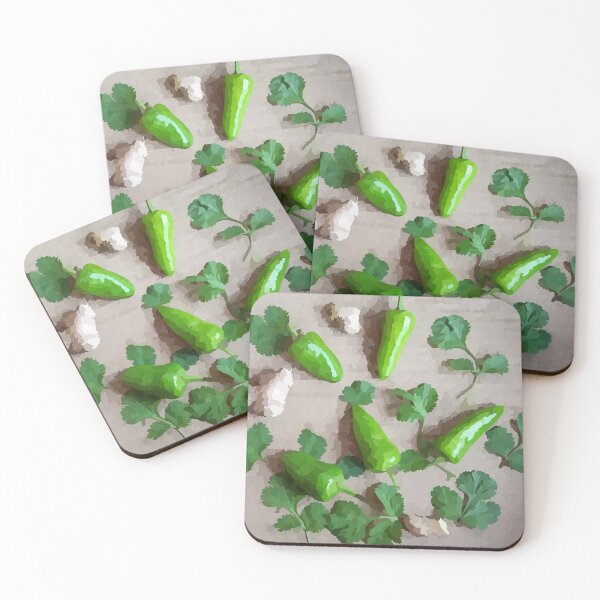 Item preview, green chili peppers designed and sold by Valentina-V.