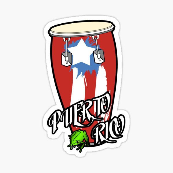 "Conga Puerto Rico" Sticker for Sale by CreativoDesign Redbubble