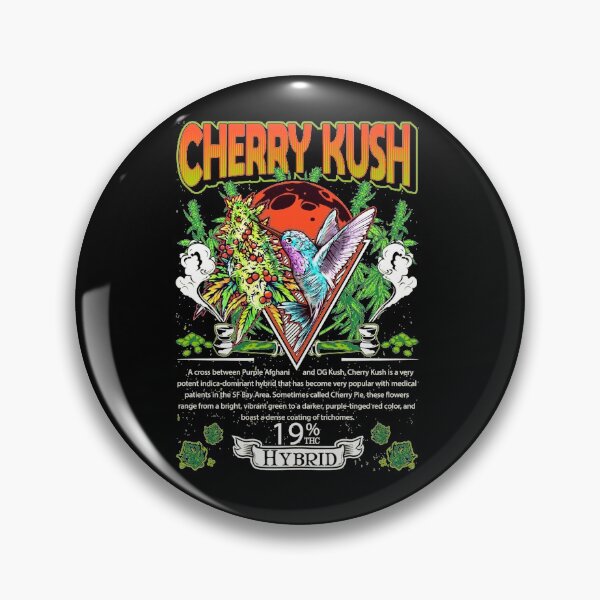 Item preview, Cherry Kush Hybrid Cross Purple Afghani OG Kush Cannabis Leaf Gift designed and sold by TTFMerch.