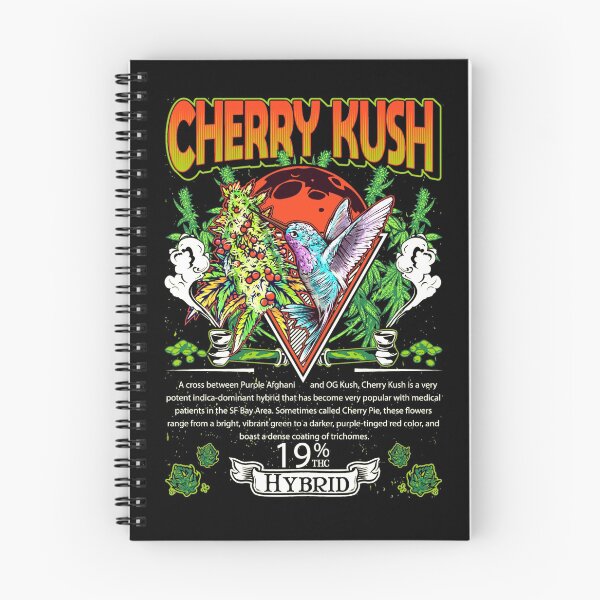 Item preview, Cherry Kush Hybrid Cross Purple Afghani OG Kush Regalo de hoja de cannabis designed and sold by TTFMerch.