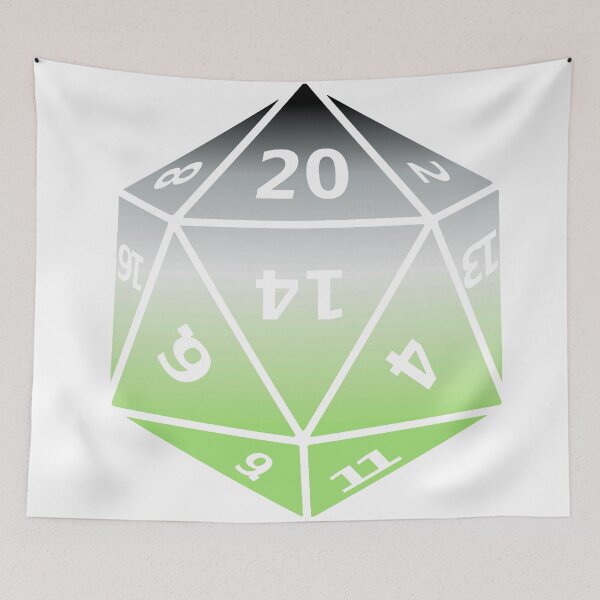 Item preview, Agender Pride D20 designed and sold by failephant-art.
