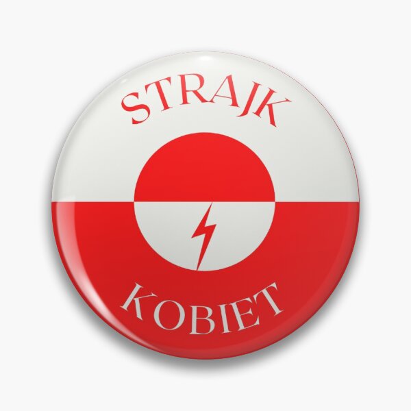 Item preview, Strajk kobiet round lightning red designed and sold by oxoxoxo.