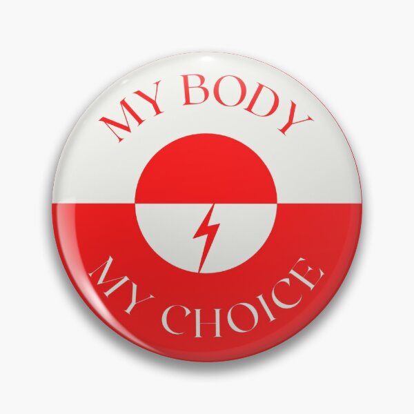 Item preview, My body my choice round lightning white designed and sold by oxoxoxo.