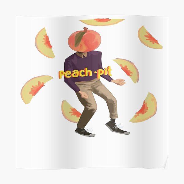 Peach Pit Poster By Abouter Redbubble