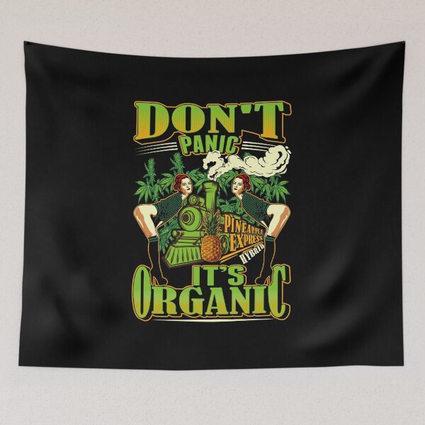 Item preview, Don't Panic It's Organic Pineapple Express Hybrid Cannabis Leaf Gift designed and sold by TTFMerch.