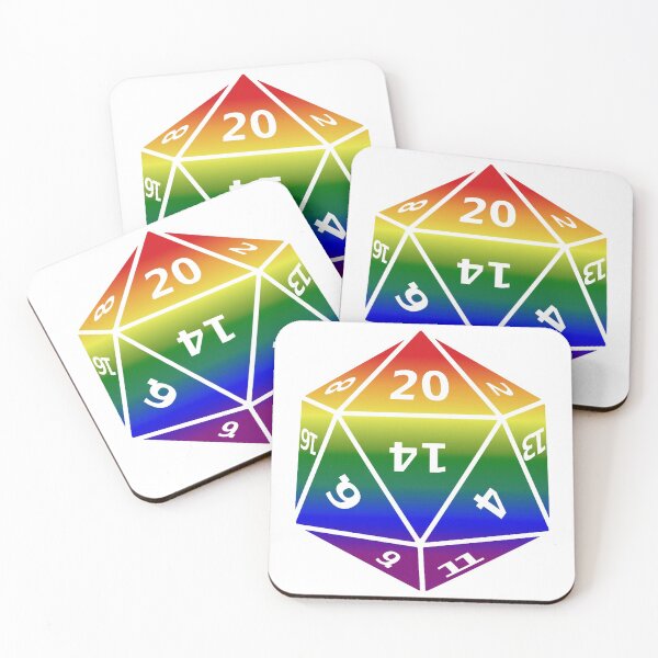 Item preview, Gay Pride D20 designed and sold by failephant-art.
