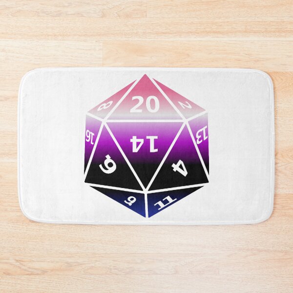 Item preview, Genderfluid Pride D20 designed and sold by failephant-art.
