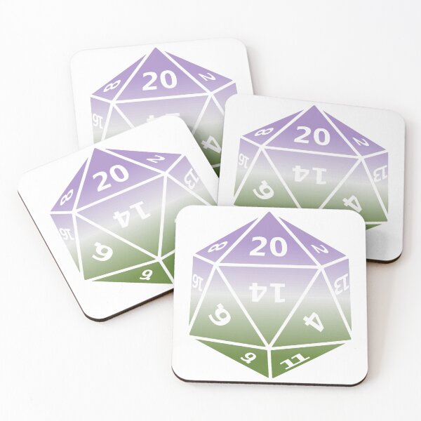 Item preview, Genderqueer Pride D20 designed and sold by failephant-art.