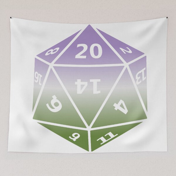 Item preview, Genderqueer Pride D20 designed and sold by failephant-art.