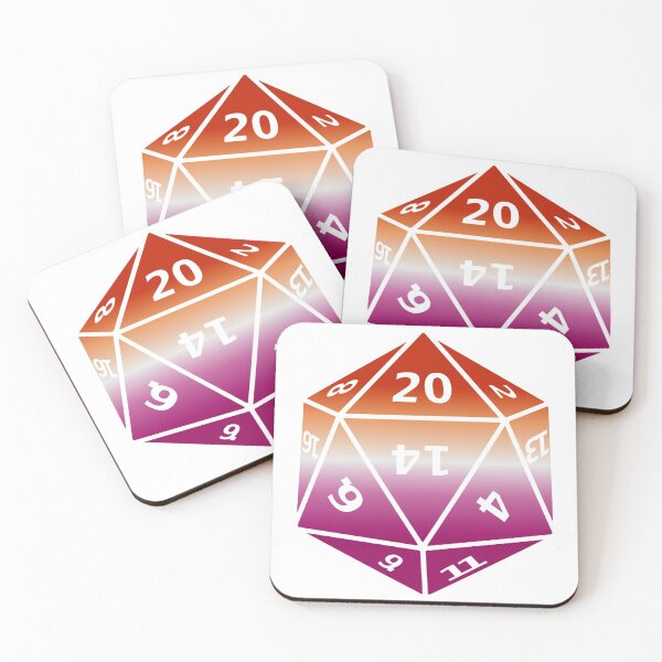 Item preview, Lesbian Pride D20 designed and sold by failephant-art.