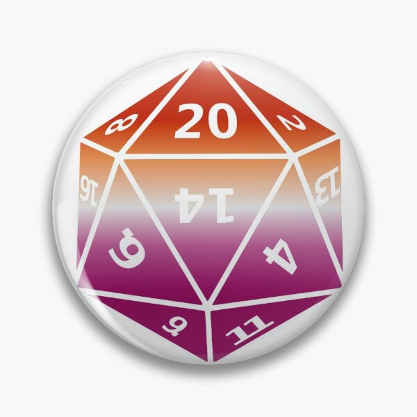 Item preview, Lesbian Pride D20 designed and sold by failephant-art.