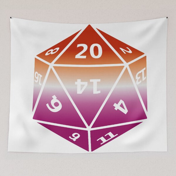 Item preview, Lesbian Pride D20 designed and sold by failephant-art.