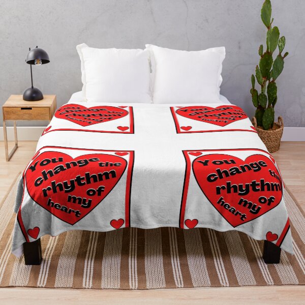 Item preview, You change the rhythm of my heart - a large red heart with words in black designed and sold by AnnaBBS.