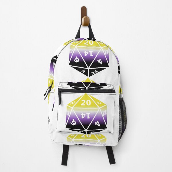 Item preview, Nonbinary Pride D20 designed and sold by failephant-art.