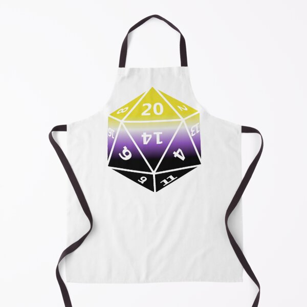 Item preview, Nonbinary Pride D20 designed and sold by failephant-art.
