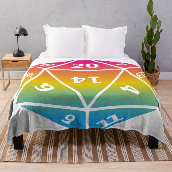 Item preview, Pansexual Pride D20 designed and sold by failephant-art.