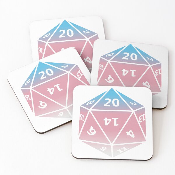 Item preview, Trans Pride D20 designed and sold by failephant-art.