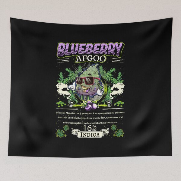 Item preview, Blueberry Afgoo Indica Cross Pleasant Aroma Cannabis Leaf Gift designed and sold by TTFMerch.