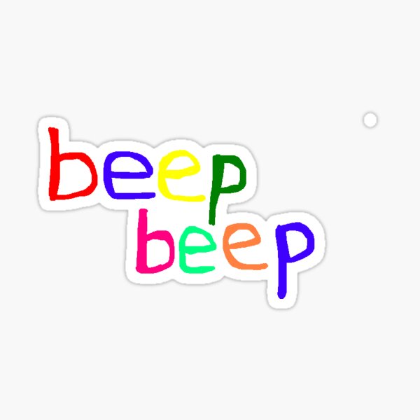 Beep beep sticker child 20x30cm 