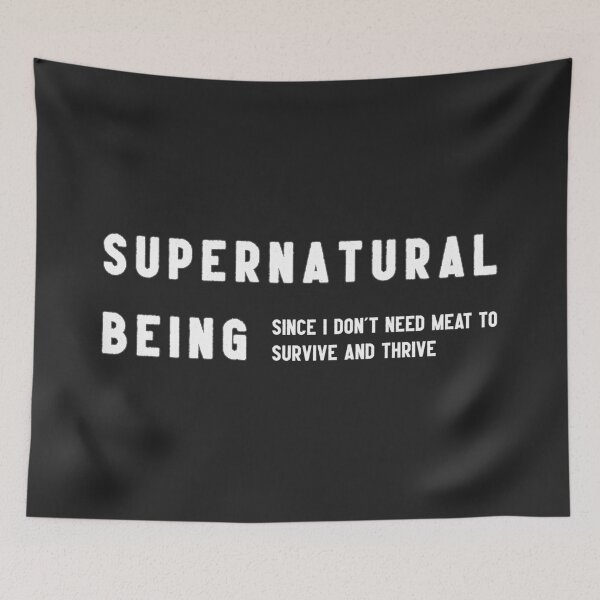 Item preview, SUPERNATURAL BEING Vegan designed and sold by ViewerEqualsPhoton.