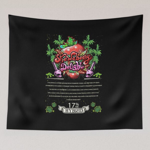 Item preview, Strawebeery Delight Hybrid Cross Strawberry Cough New York City Diesel Cannabis Leaf Gift designed and sold by TTFMerch.
