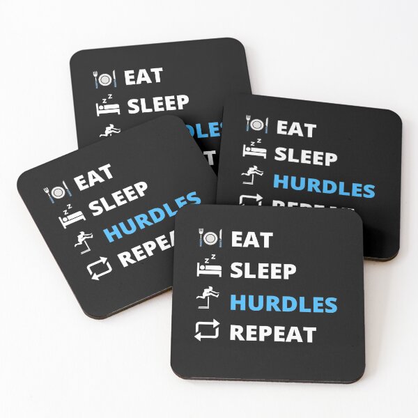 Item preview, Eat Sleep Hurdles Repeat designed and sold by Crafty-Mornings.