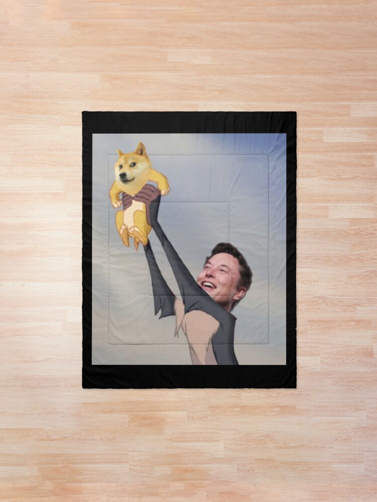 Elon Musk Dogecoin Konig Der Lowen Tagesdecke Von Jakstrad4 Redbubble