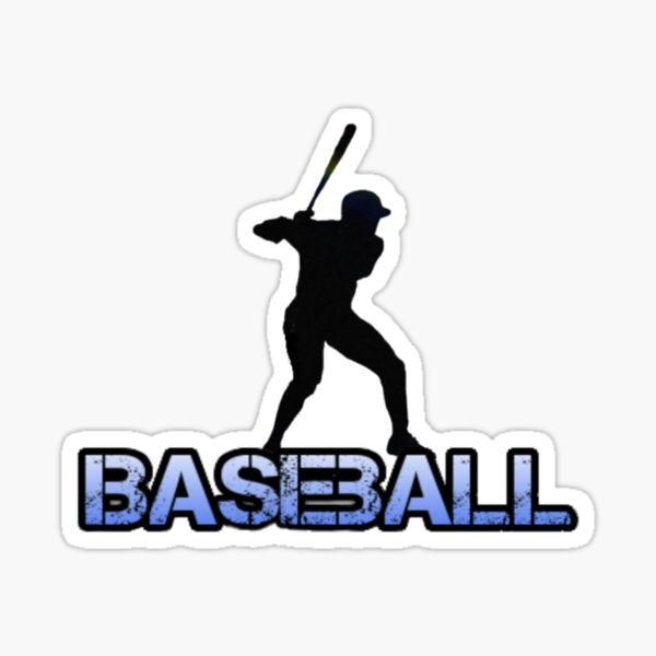 Baseball Player with Bat Swinging Silhouette - Indy Sport Stickers