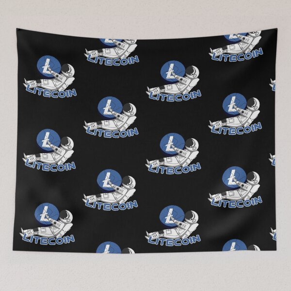 Item preview, Litecoin Relaxed Moon Man designed and sold by Bitcoin-Fashion.