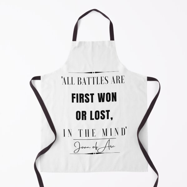 Item preview, Joan of Arc Inspirational Historical Quote- “All battles are first won or lost, in the mind.” designed and sold by QuoteActually.