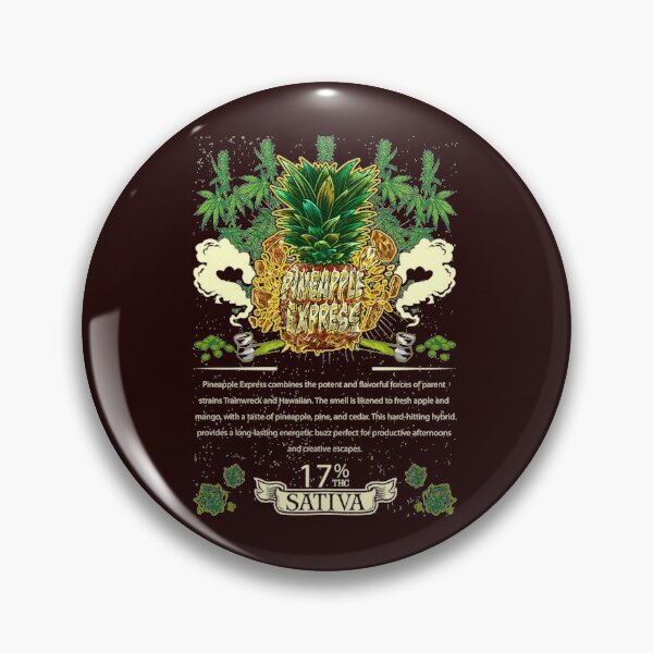 Item preview, Pineapple Express Sativa Cross Trainwreck Hawaiian Cannabis Leaf Gift designed and sold by TTFMerch.
