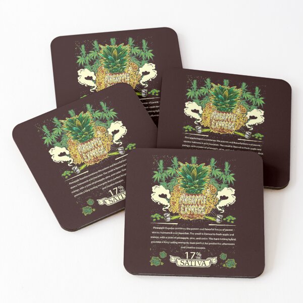 Item preview, Pineapple Express Sativa Cross Trainwreck Hawaiian Cannabis Leaf Gift designed and sold by TTFMerch.