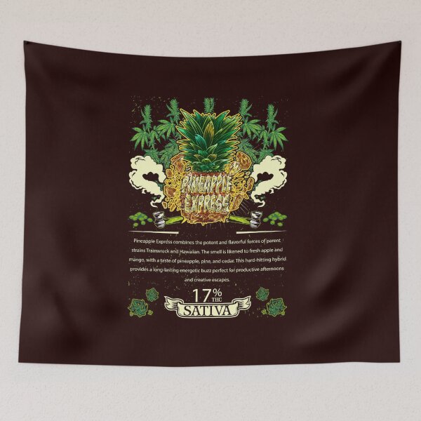 Item preview, Pineapple Express Sativa Cross Trainwreck Hawaiian Cannabis Leaf Gift designed and sold by TTFMerch.