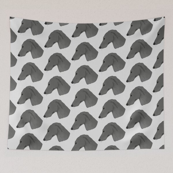 Item preview, Sad greyhound dark grey designed and sold by GnomelyDragon.