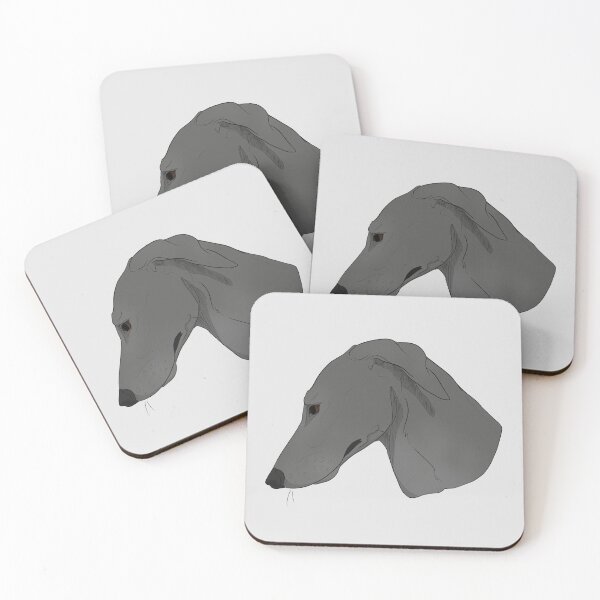 Item preview, Sad greyhound dark grey designed and sold by GnomelyDragon.