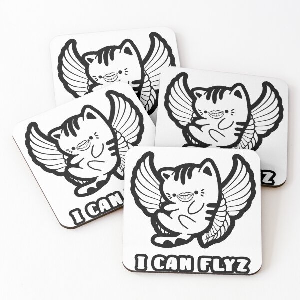 Item preview, Flying Kitty Cat with Wings designed and sold by WhatTheFunky.
