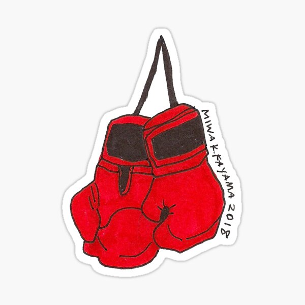 SUPREME BOXING GLOVES STICKER DECAL