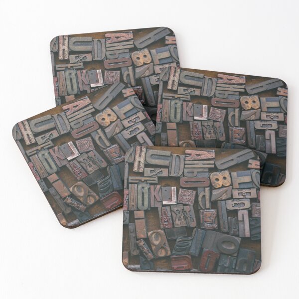 Item preview, Woodtype Letters designed and sold by BlueSpecsStudio.